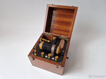 Starožitný indukční přístroj elektroléčba okolo 1900