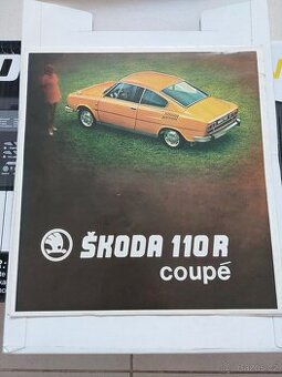 Skoda 110r Coupe originální prospekt k vozu rok 1971