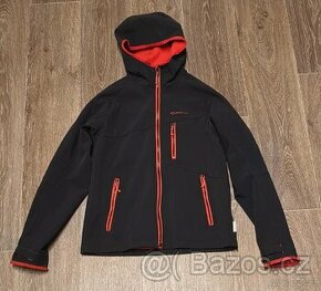 Černá softshellová bunda Quechua vel. 143/152