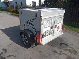Přívěsný vozík na psy dvoubox WT Metal