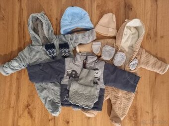 2x zimní overal vel. 68 + bunda