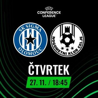 SK Sigma Olomouc – NK Celje,  27/11/2025, 18:45 h.