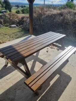 pivní set zahradní stůl s lavicí