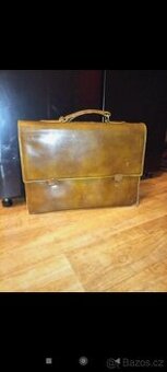 Retro aktovka pravá kůže - 1