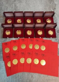 Zlaté mince Městské památkové rezervace 10 ks