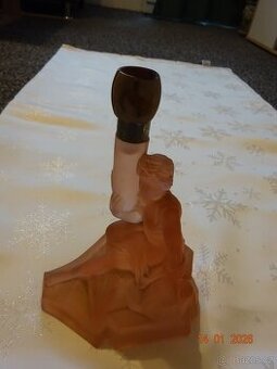 Skleněná žena - lampa