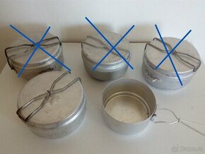 hliníkové ešusy - 3 dílné