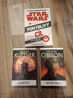 Set sci‑fi knih (3 ks, velmi dobrý stav)
