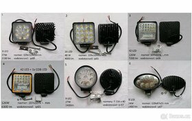 Prodám led diodové pracovní, couvací světla osvětlení stroje