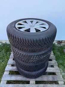 Zimní sada 215/60 16 superb passat 2x8mm 2x7mm poklice - 1