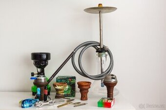 Vodní dýmka s příslušenstvím - kompletní set