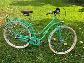 Dámské městské retro kolo CTM Summer mentolově zelené 18"