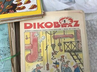 Dikobraz – sbírka 174 ks časopisů (70.–90. léta)