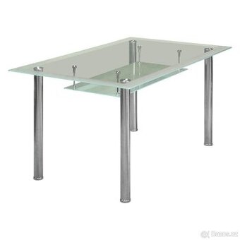 Jídelní stůl VENEZIA – sklo + kov