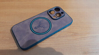 iphone 15 pro kryt s Magsafe krouzkem, záda kožené, nový