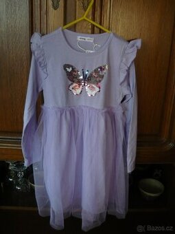 Nové krásné dívčí šaty, vel. 122, se všemi visačkam obchodu