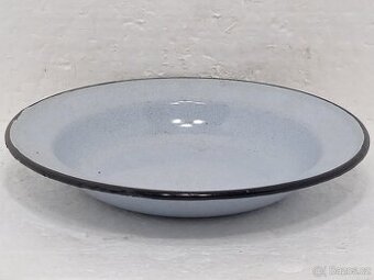 Retro smaltovaný hluboký talíř Sfinx 22cm