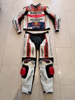 Repsol Honda-Pánská kožená moto kombinéza, dvoudílná