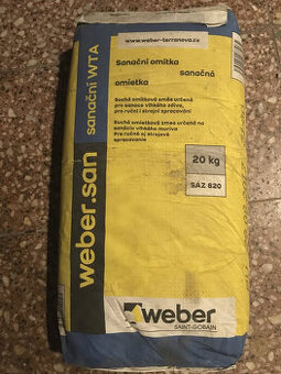 WEBER sanační omítka posledních 14 pytlů