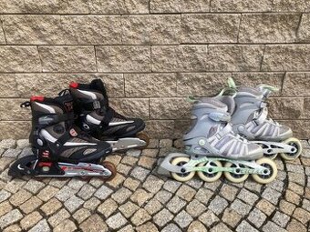 Prodám kolečkové brusle vel.38