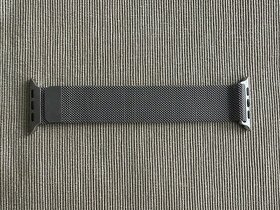 Řemínek Apple Watch milánský tah 49/45/44/42mm stříbrný
