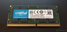 Prodám RAM SODIMM Crucial 16GB DDR4