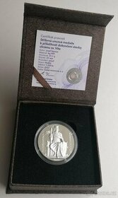 Stříbrná uncová medaile k dokončení stavby chrámu sv. Víta - 1