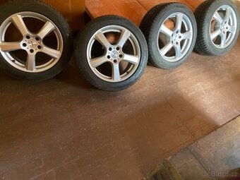 Alu kola Enzo 5x112 r17 +1 sezónu jeté zimní pneu Polaris 5