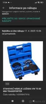 Sada na stahování naboje ložiska VW Transportér t5