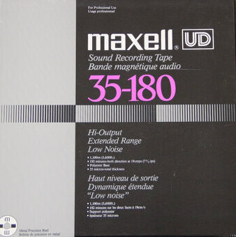 ♫ Magnetofonová ALU cívka MAXELL UD 35-180 ♫♫ (1)