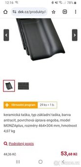 Stresni taska/krytina Roben Monza