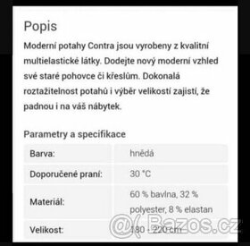 Potah na sedačku - 1