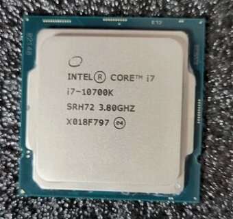 Intel Core i7-10700K, 8C/16T, TDP 125W, bez chladice