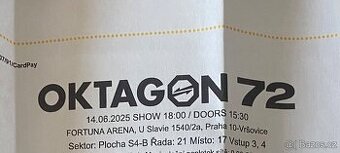 oktagon 72 2 vstupenky