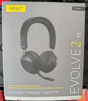 Sluchátka Jabra Evolve2 75 USB-A MS Teams černá