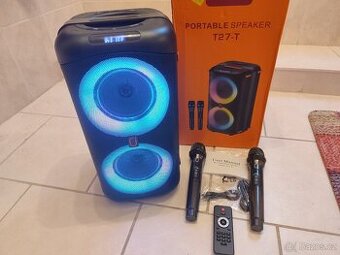 Prodám párty reprobox s dvěma bezdrátovými mikrofony