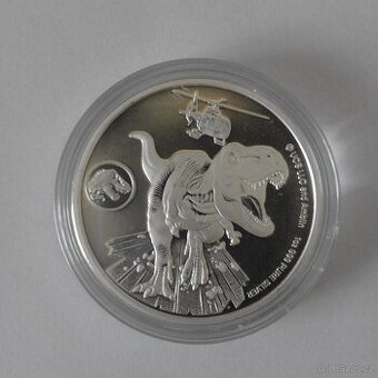 Stříbrná mince Jurský svět 2022
