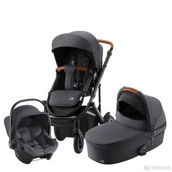 BRITAX RÖMER Set kočárek Smile 4 Midnight Grey + autosedačka