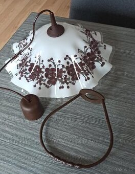 Sukýnka hnědá kytka