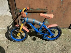 Dětské kolo Scirocco 14 a tažnou tyč Trail Gator