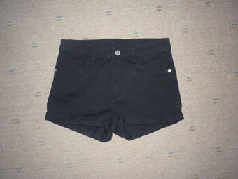 Džínové černé kraťasy vel 164, zn. H&M