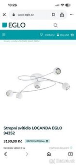 Stropní svítidlo EGLO 4ks