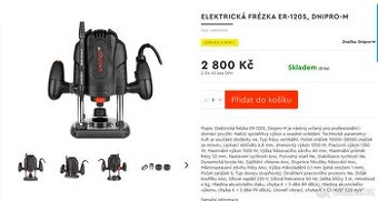 Elektrická frézka ER-120S