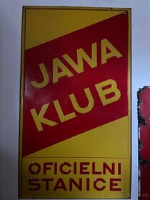 Plechová cedule Jawa klub