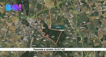 Prodej pole, 18317m², Bílany