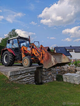 Traktor zetor 7211 čelní nakladač+podkop