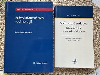 Prodám 2 knihy: Softwarové smlouvy a Právo inf. technologií