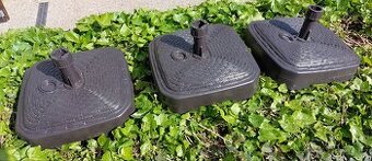 3x stojan na slunečník Doppler umělý ratan PVC