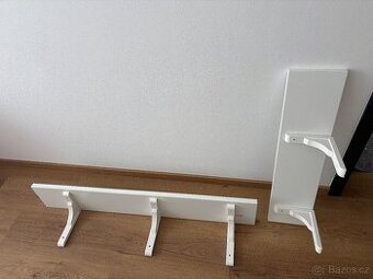 Poličky -bíle, ikea