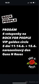 Rock for people VIP vstupenky